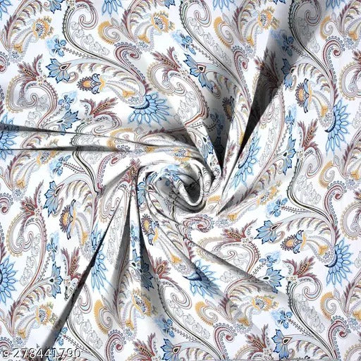 Super Soft Glace Cotton All Round Elastic Fitted Double Bed Bedsheet with 2 Pillow Covers-72x78x8